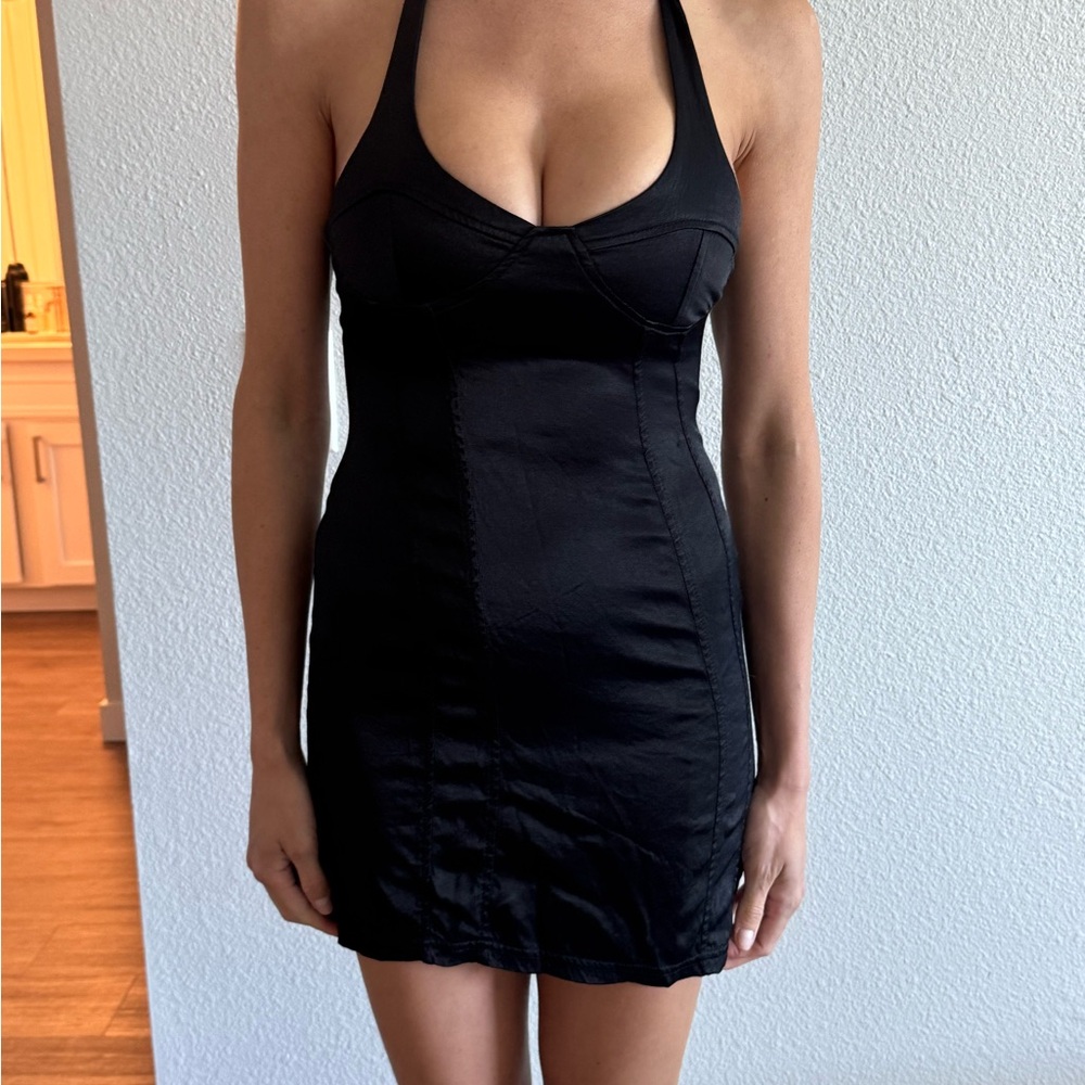 Zara Black Halter Dress